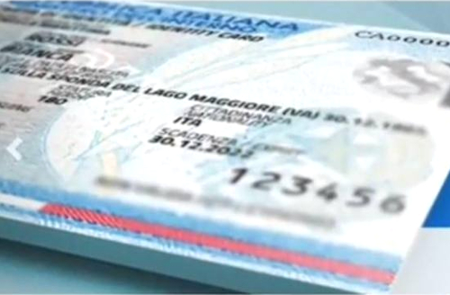 carta identità fac-simile