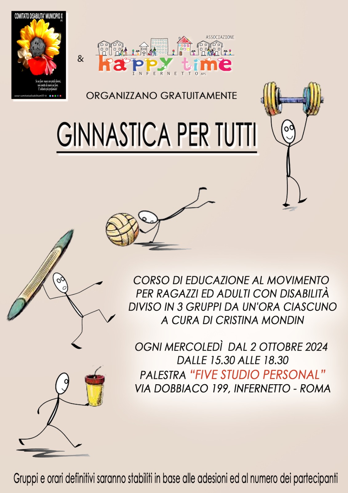GINNASTICA PER TUTTI 2024/25 -Comitato Disabilità Municipio X